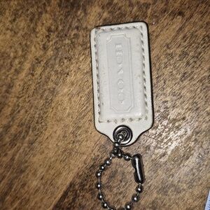 COACH Beige Gold Replacement  Bag Charm Hang tag